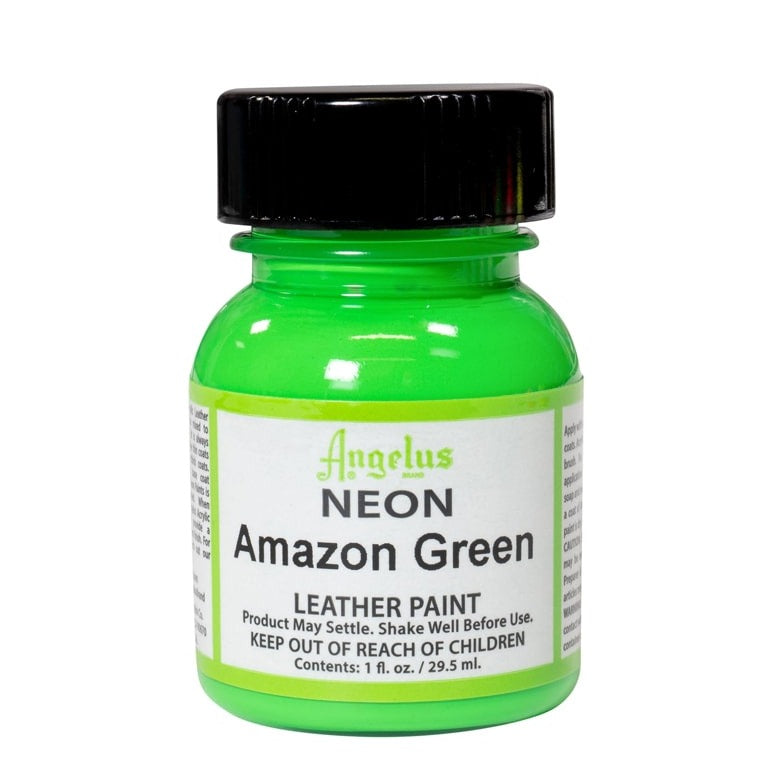 ANGELUS Neon Amazon Green leather paint 29.5 ml