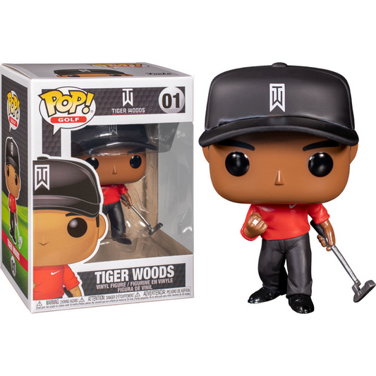 Funko POP! Golf: Tiger Woods - Tiger Woods (Red Shirt) #01 Vinyl Figure