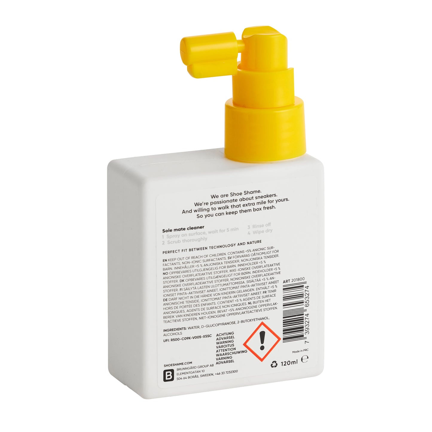 SHOE SHAME Solemate cleaner 120ml