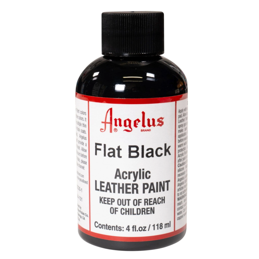 ANGELUS Flat Black leather paint