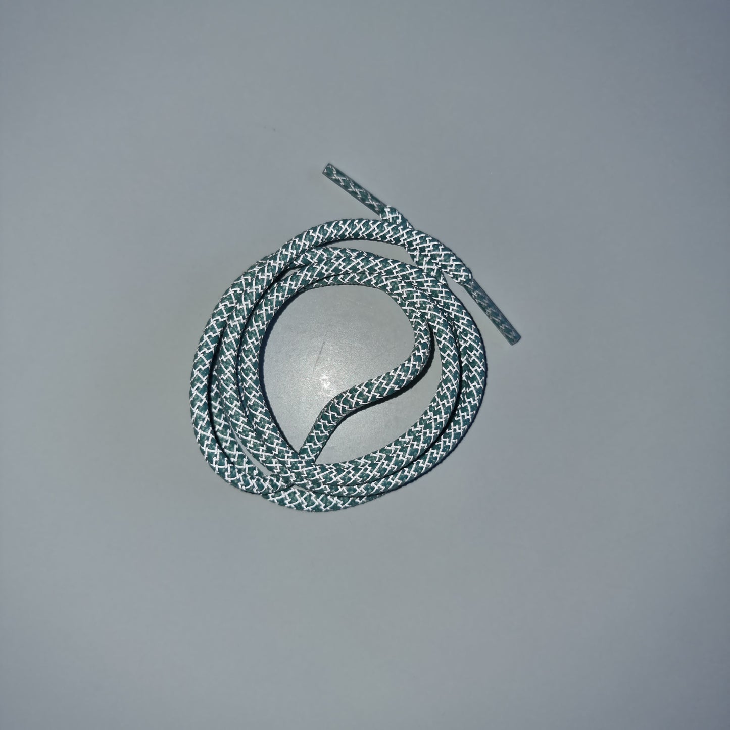 Round Reflective Mint laces 100cm