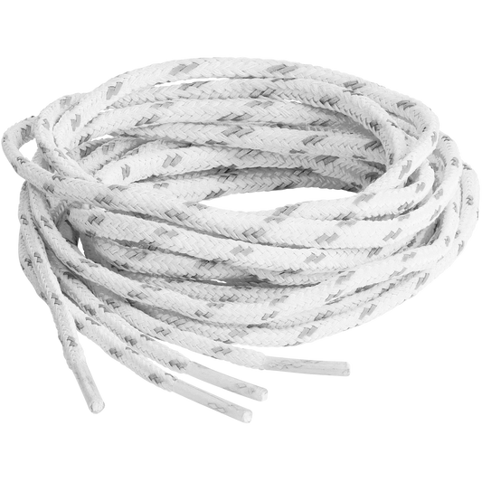 SPRINGYARD Round Reflective 4.0 White laces 137cm