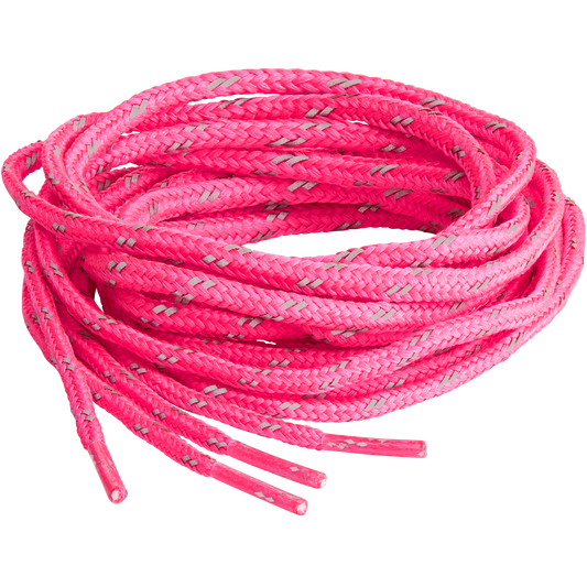 SPRINGYARD Round Reflective 4.0 Neon pink laces 137cm