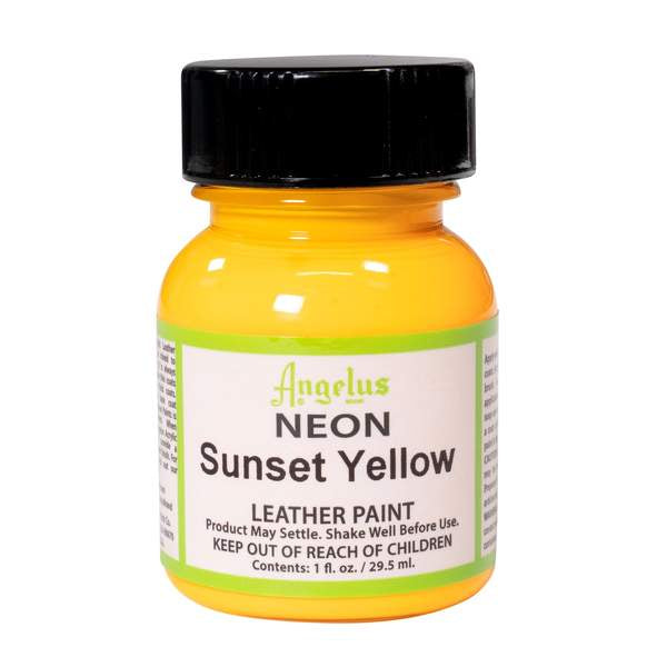 ANGELUS Neon Sunset Yellow leather paint 29.5 ml