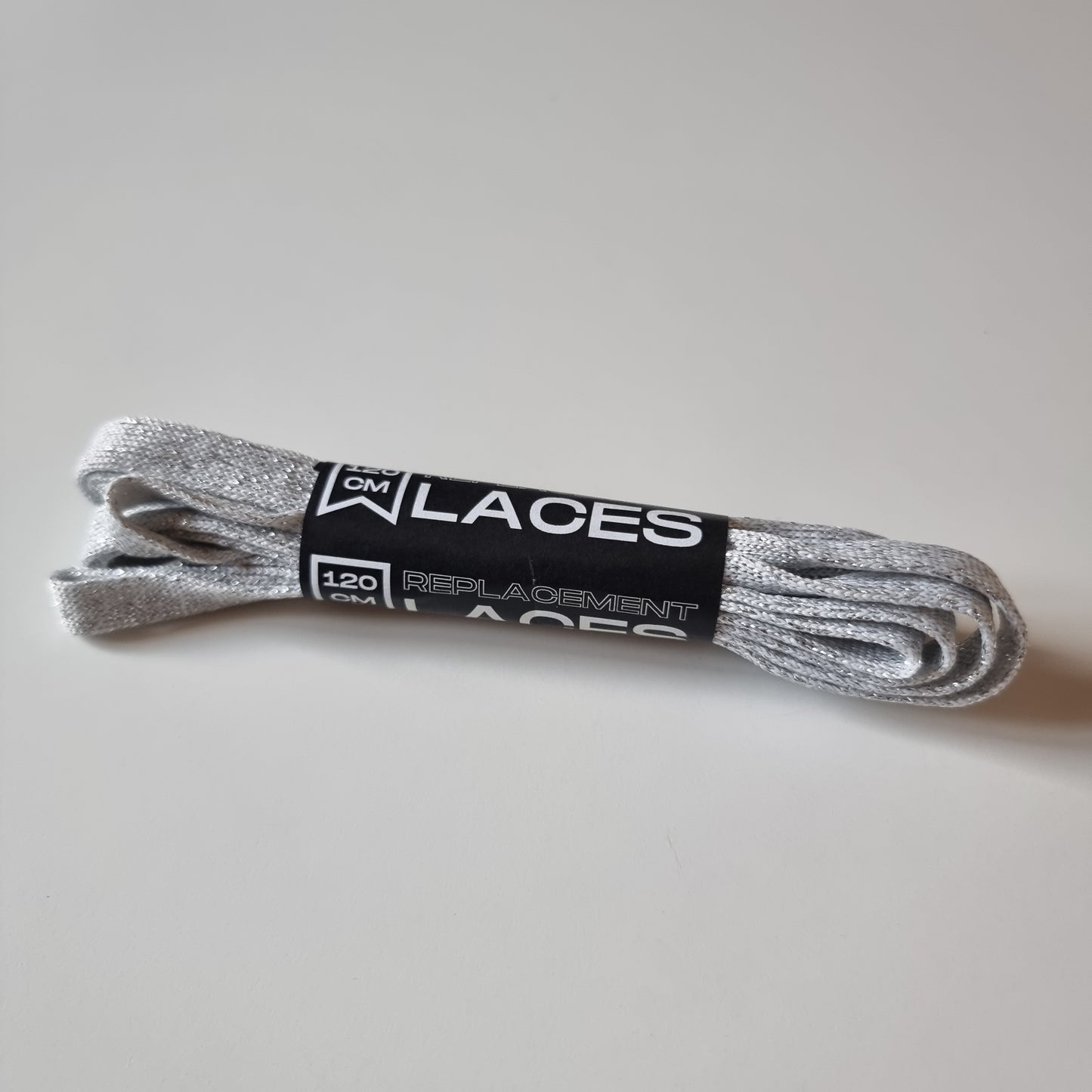 Replacement Laces Flat Grey-Silver
