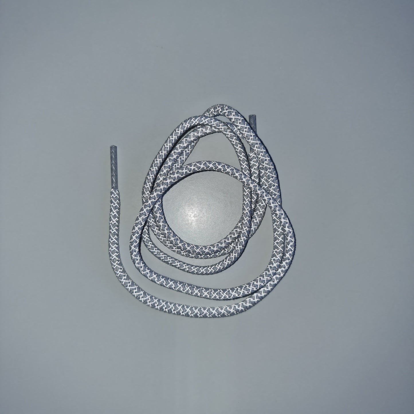 Round Reflective White laces 100cm