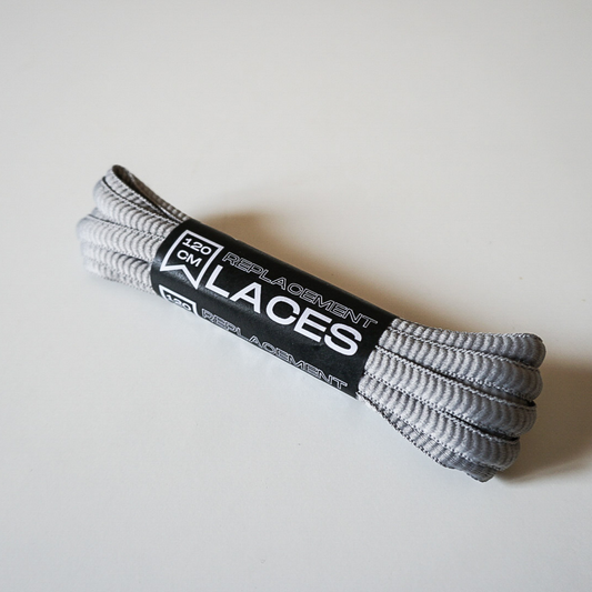 Replacement Laces Semi Round Light Grey