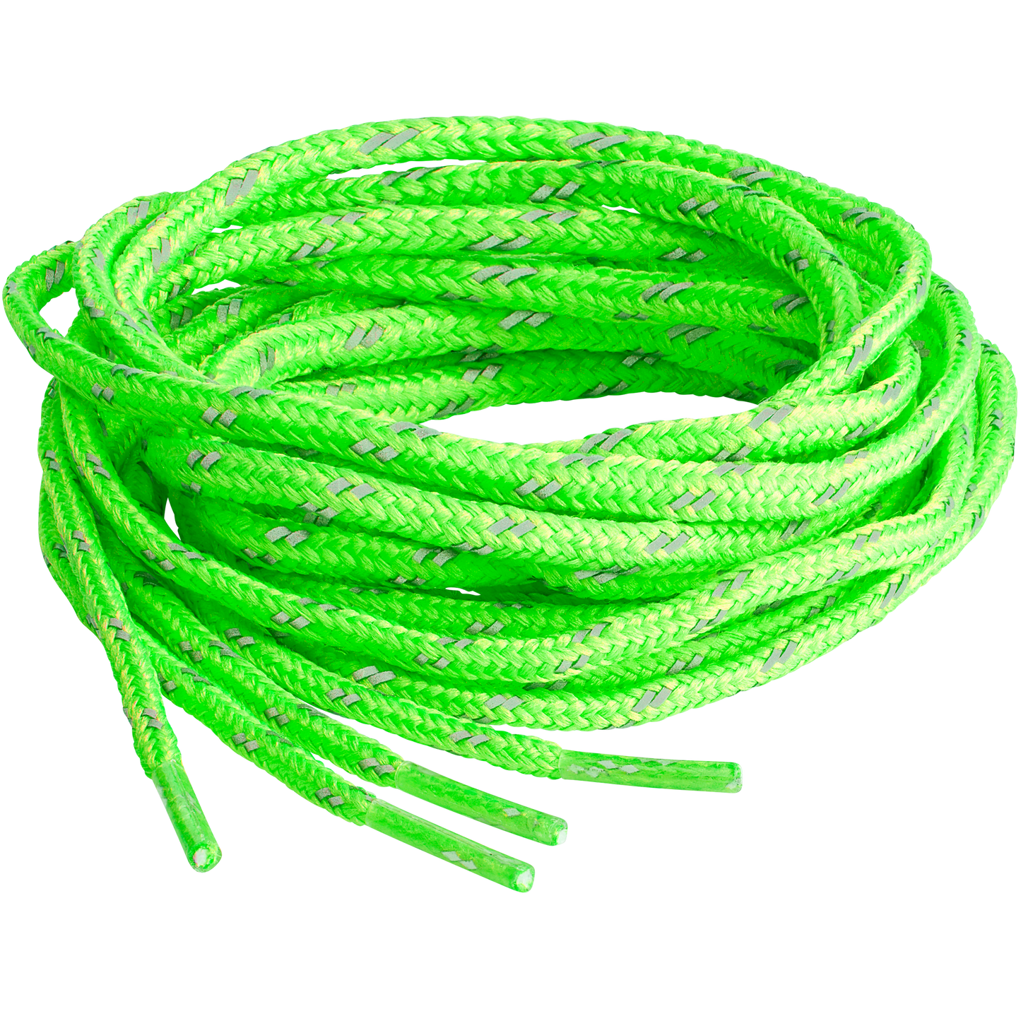 SPRING YARD Round Reflective 4.0 Neon green laces 137cm