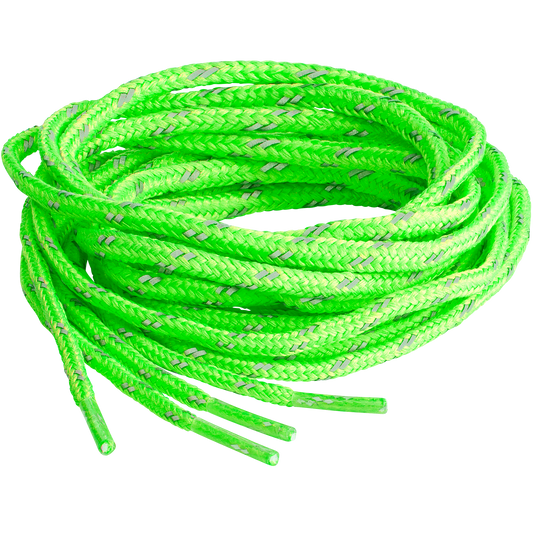 SPRINGYARD Round Reflective 4.0 Neon green laces 137cm