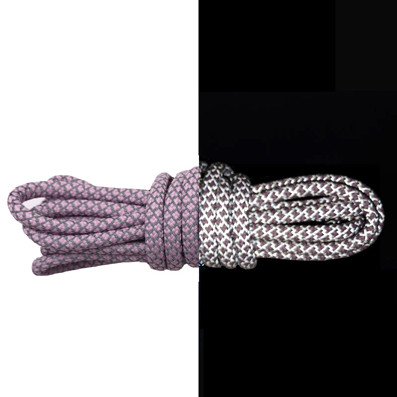 Round Reflective Purple laces 110cm