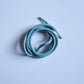 Round Reflective Mint laces 100cm