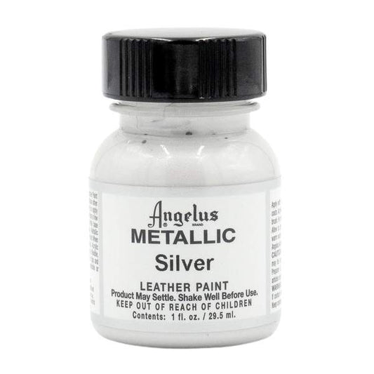 ANGELUS Metallic Silver leather paint 29.5 ml