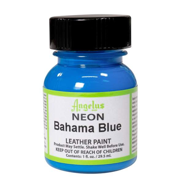 ANGELUS Neon Bahama Blue leather paint 29.5 ml