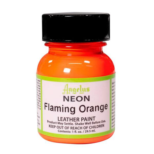 ANGELUS Neon Flaming Orange leather paint 29.5 ml